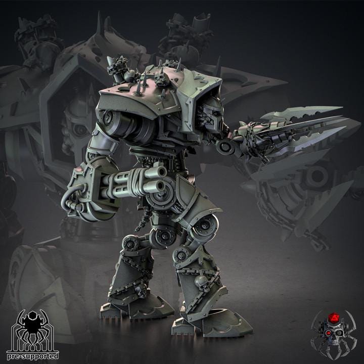 Fallen Knights Exterminator - Sci-Fi Wargames & TTRPG | Eight Legs Miniatures mini