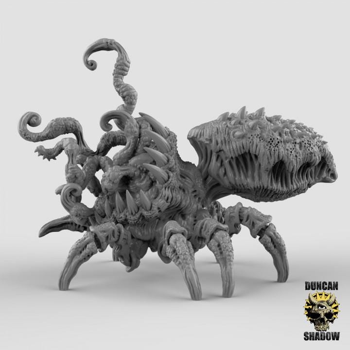 Chaos Spawn Bug Mythos Spider miniature | Duncan Shadow | PathFinder | Mini | Tabletop Wargaming | Dungeons and Dragons | Fantasy | RPG