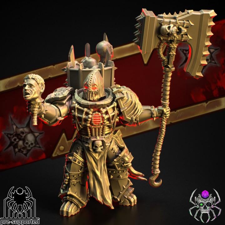 The Bloody Skulls Master of Tormentor - Sci-Fi Wargames & TTRPG | Eight Legs Miniatures mini