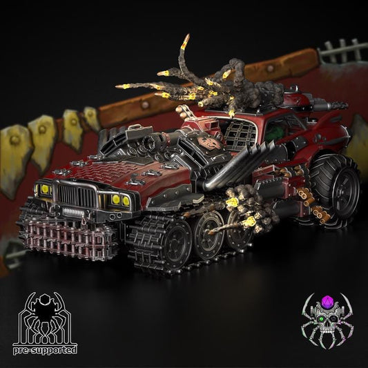 Mad Scrap Truck • 32mm Grimdark Ork Miniature Set for Sci-Fi Wargames & TTRPG | Eight Legs Miniatures mini