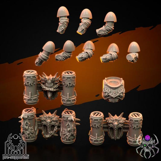 Flame Lizards Flying Dragons Squad - Sci-Fi Wargames & TTRPG | Eight Legs Miniatures mini