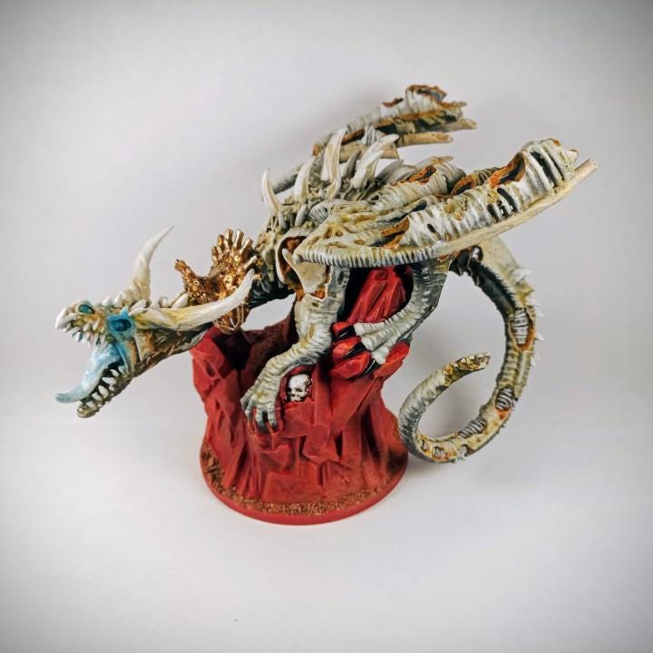 Zombie Dragon | Fantasy | Print your Monster | PathFinder | Mini | Tabletop Wargaming | Dungeons and Dragons | Resin | Fantasy | RPG |