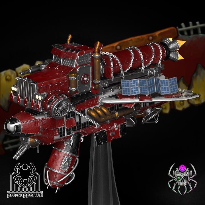 Fasta Lighta 2 • 32mm Grimdark Ork Miniature Set for Sci-Fi Wargames & TTRPG | Eight Legs Miniatures mini