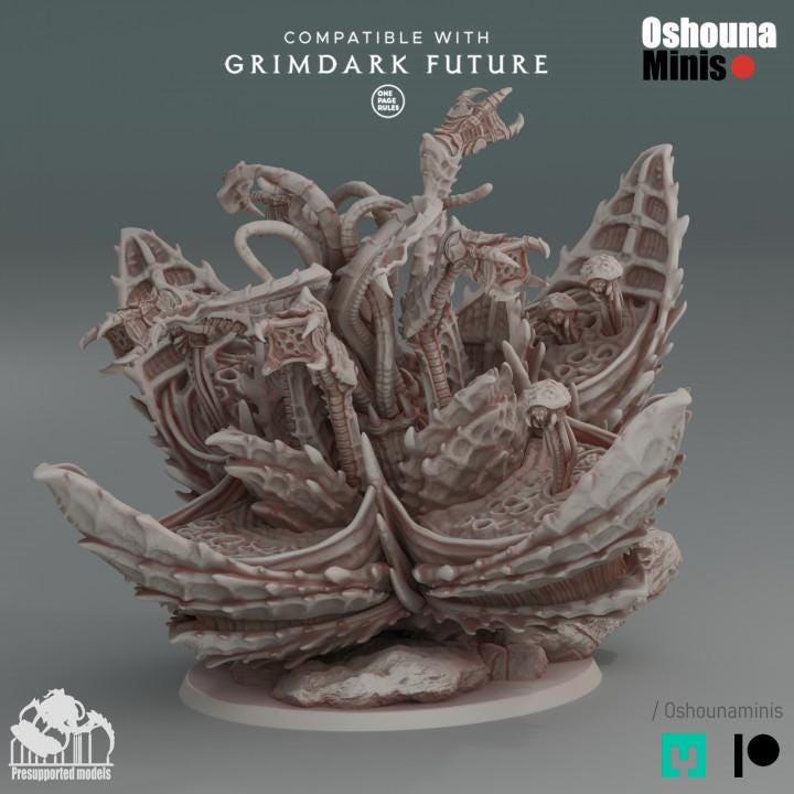 Parasitic Pod - Deep Hive - Oshounaminis - Tabletop wargaming miniature for Grimdark | OPR | Sci-fi | Alien Bug Proxy | Printed mini