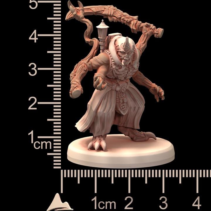 Acolytes Cults 6-12  - Genetist Fleshsculpter - Printerra Studios - Tabletop Wargaming Miniature for Grimdark | OPR | Sci-fi