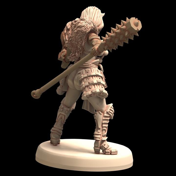 CyberOnis Space Oni Female Samurai Scifi Infinite TechnoPunk - Printerra Studios - Tabletop Wargaming Miniature for Grimdark | OPR | Sci-fi