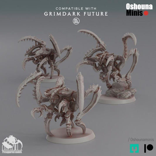 Leaper Shrimp (1-6) - Deep Hive - Oshounaminis - Tabletop wargaming miniature for Grimdark | OPR | Sci-fi | Alien Bug Proxy | Printed mini